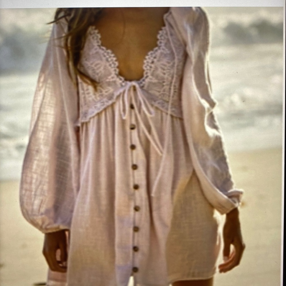 Free People summer struttin mini dress.